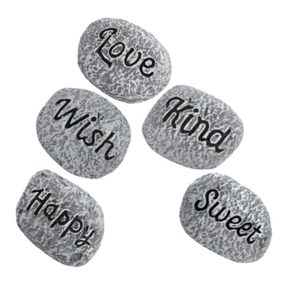 POPETPOP 5pcs Aquarium Decorative Gravel Mini Landscape Rocks for Flowerpot Fountain Garden