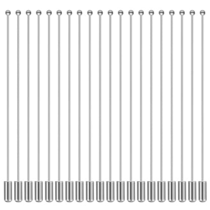 Qianyu 20 Pcs Brooch Pin Stick for Jewelry Making Silver Boutonniere Brooch Long Needle Lapel Hat Pins Round Ball Metal Safety Stick Pins Accessories for DIY Costume Suit Tie Scarf Badge Craft