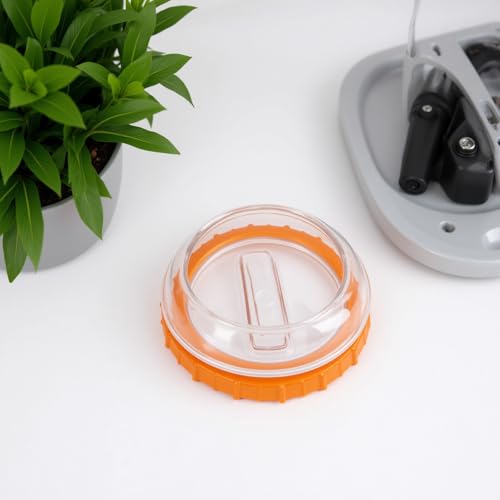 Orange Nut with Clear Lid Plastic Pool Sand Filter Pump Replacement Accessory, Robust Material, Prevents Leaks, Easy Maintenance