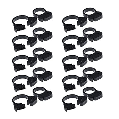 Double Gripping Nylon Hose Clamps, 18.8-20.6mm (3/4inch), 20pack | Snap Grip, Nylon Plastic - size: 18.8-20.6mm (3/4inch), 20 pack