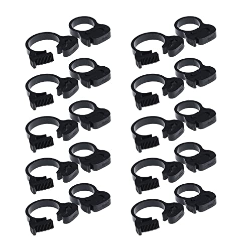 Double Gripping Nylon Hose Clamps, 18.8-20.6mm (3/4inch), 20pack | Snap Grip, Nylon Plastic - size: 18.8-20.6mm (3/4inch), 20 pack