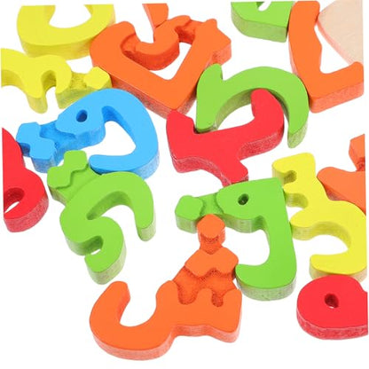 ERINGOGO 1Set Arabic Letter Matching Puzzle Montessori Educational Wooden for Engaging Alphabet Learning Puzzle for and Design for Family Interaction