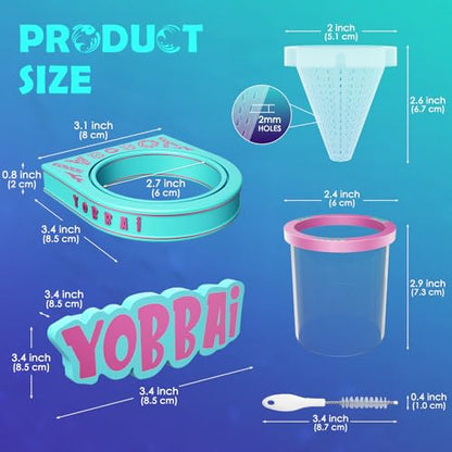 Yobbai Magnetic Fish Feeding Ring – Strong Magnet Feeder for Betta Goldfish Shrimp, Stops Waste, Anti Jump, Works with Floating Pellets Frozen & Live Worms