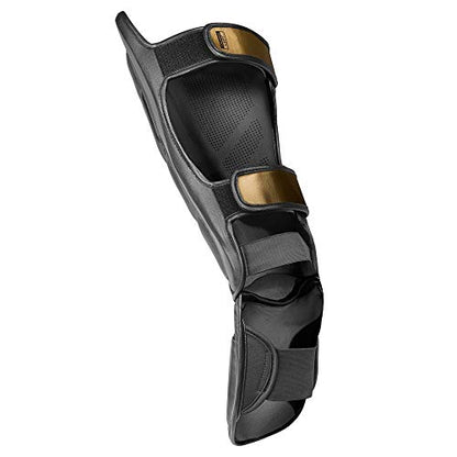 Hayabusa T3 Striking Shinguards - color: Black/Gold, size: Medium