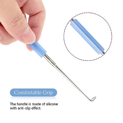 Medsuo 2pcs Stainless Steel Fishing Unhooking Disgorgers Portable Fishing Hook Remover Tools Fishing Supplies for Lake Fishing River Fishing Sea Fishing