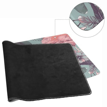Large Size Gaming Mouse Pad Flamingo2 Desk Mat Non-Slip Base Waterproof Desktop Writing Pad for Office Home - color: Flamingo2, size: 40x90cm