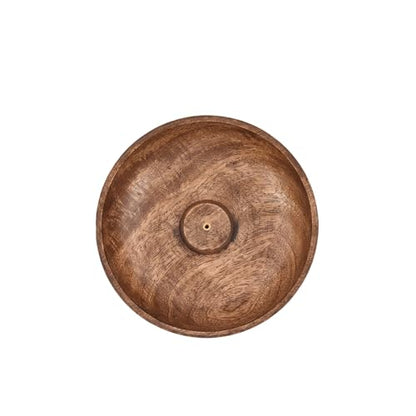 EDHAS Incense Burner Stick Holder Bowl, Ash Catcher Bowl for Home Décor, Meditation, Yoga (5" x 5" x 1.5")