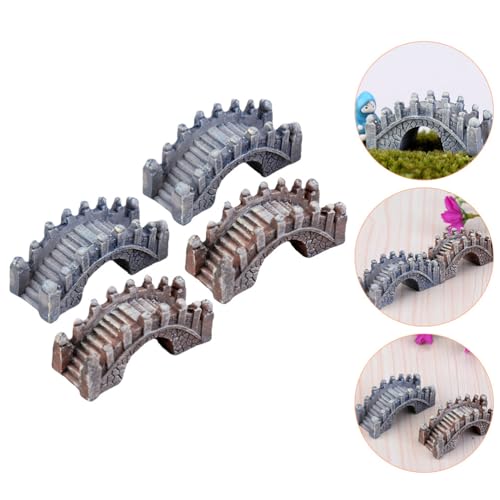 STOBOK 20 Pcs Miniature Fairy Garden Arch Bridge Figurines Figurines Micro Landscape Garden Bridge Terrarium Kit Micro Landscape Ornaments for DIY Kit