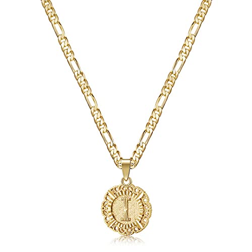 KissYan Initial Necklaces for Women - color: Gold, style: I