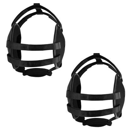 ROAR-INT Kid's Ear Guard BJJ Grappling Head Guard Adjustable Wrestling Headgear for Boys and Girls Earguard MMA Jiu Jitsu (Black/Black (2Pcs)) - color: Black/Black (2pcs)