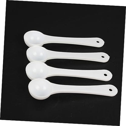 Zerodeko 30pcs Pet Medicine Scoops Accurate Gram Measuring Cups for Powdered Medication Lightweight Feeding Spoons for Pets for Fish Tanks and Animals
