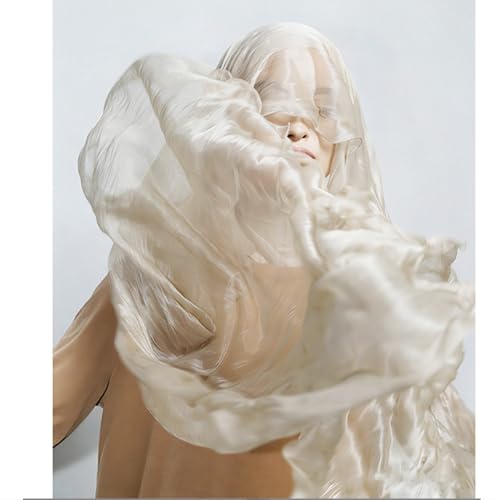 Premium Hijab Head Scarf Shawl Wrap for Muslim Women Lightweight Scarf for women - color: 01~off-white