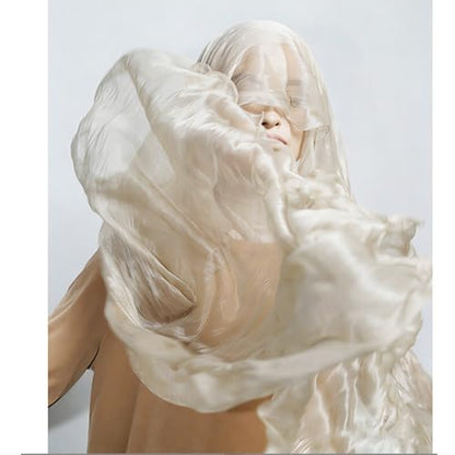 Premium Hijab Head Scarf Shawl Wrap for Muslim Women Lightweight Scarf for women - color: 01~off-white