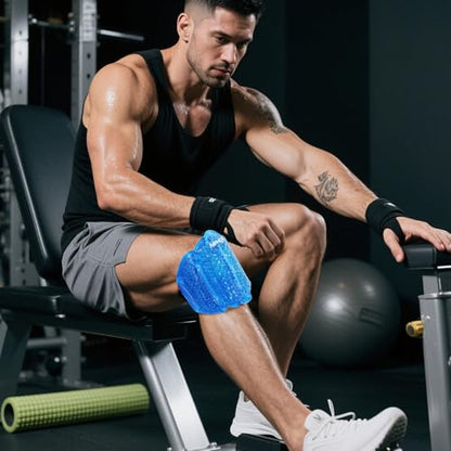 MR.ICE Knee Ice Pack Wrap 2 Packs,Reusable Ice Packs for Knee Replacement Surgery, Gel Cold Therapy Pack for Injuries, Surgery Recovery, Arthritis, Swelling, Bruises, Joint & Muscle Pain Relief - style: knee