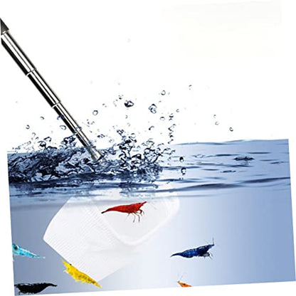 2pcs Telescopic Fish Net Shrimp Net Fish Tank Breeder Box Lightweight Compact Design Style