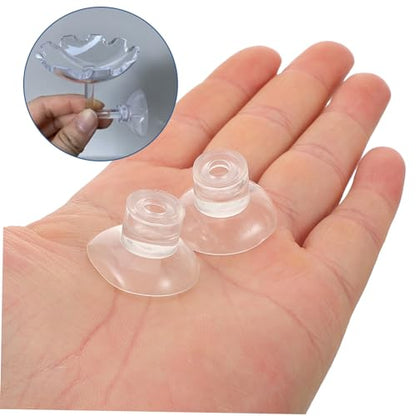 VICASKY 50pcs Fish Tank Cups for Secure Feeder Holder Aquarium Accessories for Easy Installation of Feeding Bowls and Suckers Aquariums and Aquatic Habitats - size: 3.00X3.00X1.50CM
