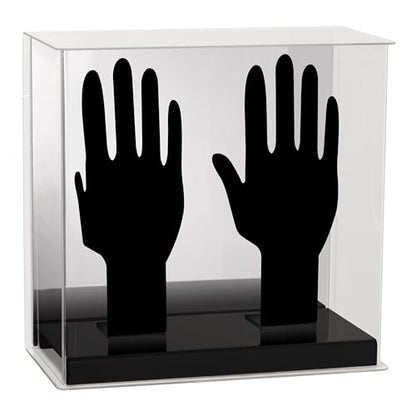 Franklin Sports Display Case – Memorabilia – UV Protected – Sport Collectibles - Baseball - Batting Gloves - Basketball - Soccer Ball - Football - style: Batting Gloves