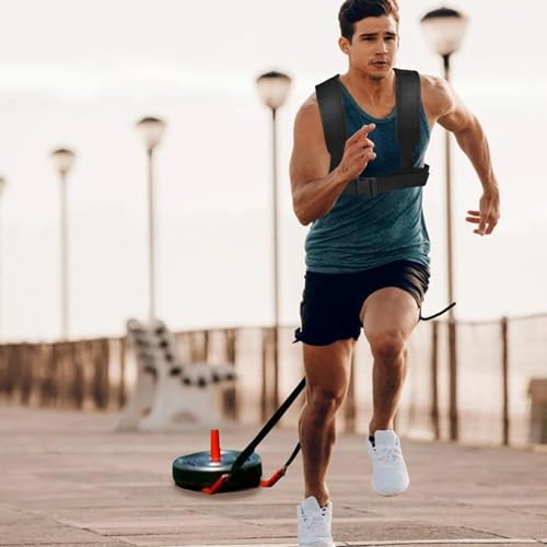 Weight Sled, Nylon Sled Harness Tire Pulling Harness Speed Training Equipment Pull Strap for Sprint Running and Football, Basketball, Soccer Workout Equipment.