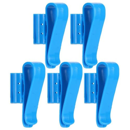 5Pcs Aquarium Water Pipe Clips Leak-Proof Design Adjustable 8-16mm Hose Holder for Fish Tank Water Change Tools(Blue) - color: Blue