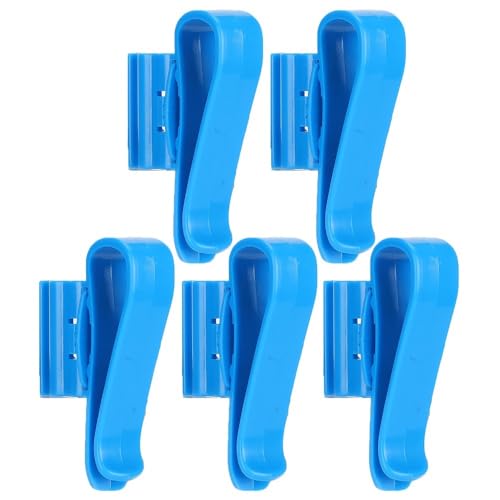 5Pcs Aquarium Water Pipe Clips Leak-Proof Design Adjustable 8-16mm Hose Holder for Fish Tank Water Change Tools(Blue) - color: Blue