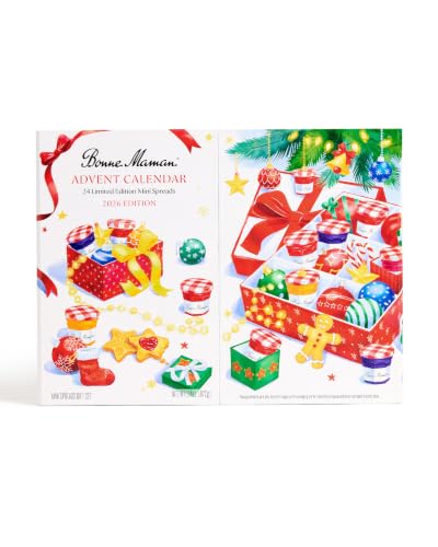Bonne Maman 2026 Limited Edition Advent Calendar, 24 Mini Spreads