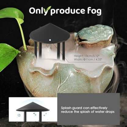 Water Splash Guard for Single Head Mist Maker Featuring Float Ring to Maintain Water Level and Avoid Mist Maker Malfunction (Is black)