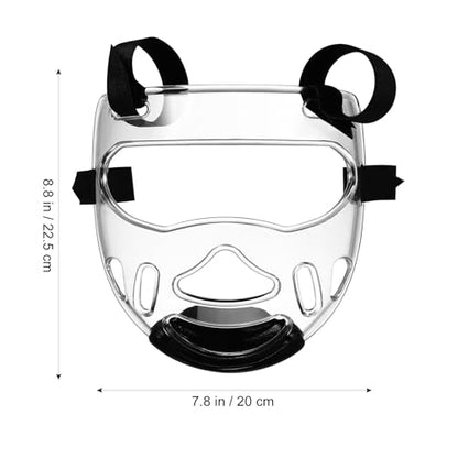 Toddmomy Detachable Face Protector Boxing Taekwondo Sports Face Cover Sparring Guard for Martial Arts Training Breathable Shield for Kids and Youth