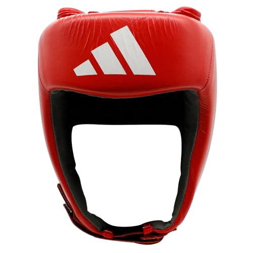 adidas Boxing and Martial Arts Headgear - Amateur, IBA and USA Boxing Approved Competition Head Guard - color: Red, size: X-Large