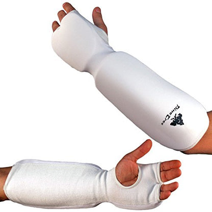 Pine Tree Martial Arts Taekwondo, Karate Training Cloth Fist & Forearm Pad - size: XS-CHL, style: White