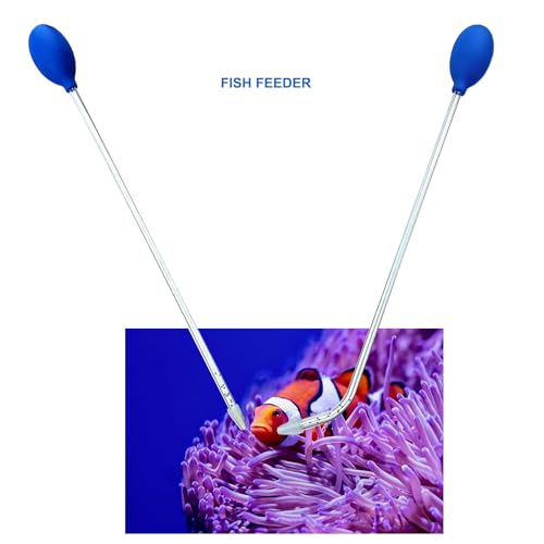 Coral Feeder with Extra-Long 18.5" Tube – Durable Leak-Proof Bulb, Easy-Clean Aquarium Pipette for Target Feeding Corals and Fish