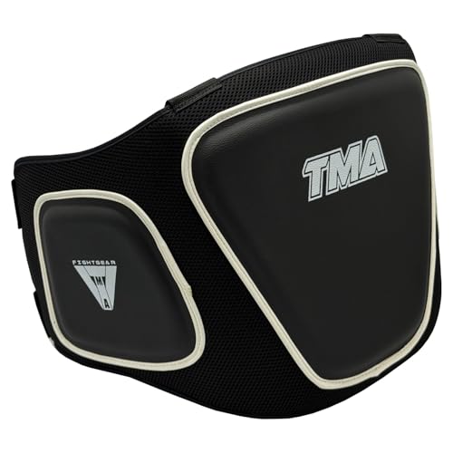 TMA Boxing Belly Pad Chest Guard MMA Body Protector Martial Arts Rib Shield Armour, Muay Thai, Kickboxing, Taekwondo Training, Maximum Durability, Secure Fit