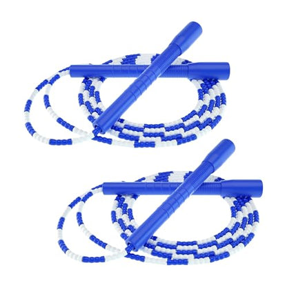 YUEDONG Soft Beaded Jump Rope for Teens & Adults, World Champion Luke Boon Collaboration, Adjustable Freestyle Jump Rope with 20cm Long Handles, Tangle-Free TPU Beads for Rhythm Training, Fitness Workout & Tricks | Luke Boon collaboration, soft TPU beads,