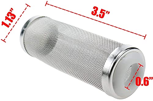 Xiaoyztan 16mm Stainless Aquarium Filter Intake Cover for Shrimp | Stainless steel intake cover protects shrimp and fry from filter suction