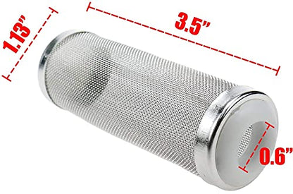 Xiaoyztan 16mm Stainless Aquarium Filter Intake Cover for Shrimp | Stainless steel intake cover protects shrimp and fry from filter suction