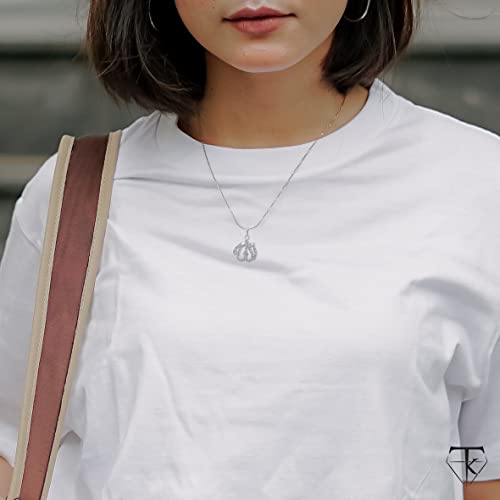 Takar 925 Solid Sterling Silver Allah Necklace For Women And Men, Allah Script Charm Arabic Necklace, Religious Jewelry Islamic Gifts For Her Made In USA.