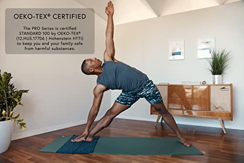 Manduka PRO Yoga Mat - 6mm | Lifetime Durability | Hygienic Construction | Premium Studio Quality | Teacher Approved - color: Black, size: 79" x 52"