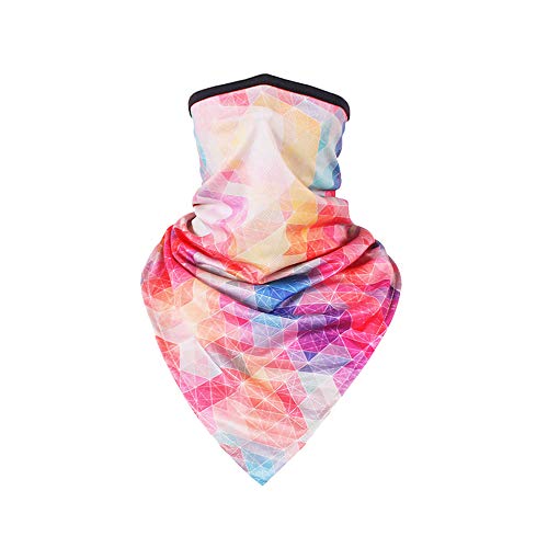 Women UPF 50+ Face Mask Sun Protection Fashion Colorful Neck Gaiter Scarf - color: Fcm-01