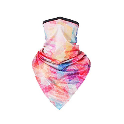 Women UPF 50+ Face Mask Sun Protection Fashion Colorful Neck Gaiter Scarf - color: Fcm-01