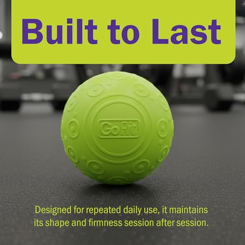 GoFit 5 Inch Massage Ball - Muscle Pain Management, Green - size: 5-Inch
