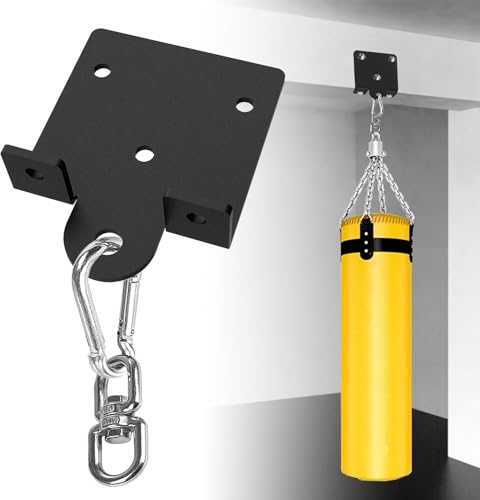 Homydom Heavy Punching Bag Hanger & Ceiling Mount | 360° Rotation Swivel Bracket for Boxing, MMA, Muay Thai Training | Heavy Duty Hardware Kit for Indoor Garage Gym