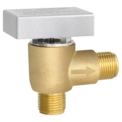 RV Vacuum Breaker Check Valve,Brass Camper RV Black Tank Flush Check Valve | Replace Leak RV Vacuum Breaker on Black Tank System,Reduce Noise&Wet Floor,Prevent Backflow,Improve Freshwater 571-VAC-CHK-A - color: Brass