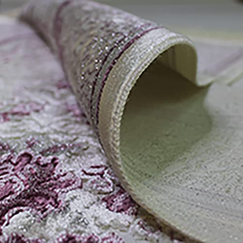 Modefa Turkish Islamic Velvet Prayer Rug - Prayer Mat Carpet for Men and Women - Traditional Muslim Janamaz Sajada - Ramadan or Eid Gift - with Car Hanger - Luxury Winter Rose (Pink/Gray) - color: Pink / Gray