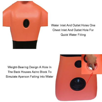 Water Dummy Drowning Prevention,Drowning Prevention Education Tool,for Lifesaving Drills,Crash Tests,and Wrestling Practice(Color2) - color: Color2