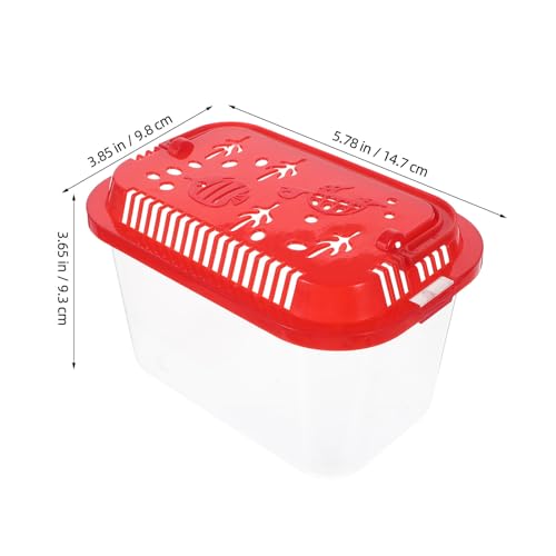 BETOOKY 5pcs Aquarium Fish Transport Bucket Set, Portable Fish Tank for Safe Aquatic Pet Transfer & Temporary Holding, Ideal Beach, Outdoor, Travel 5.3x3.4x2.8in