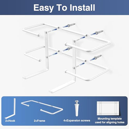 Holder for Disposable Gloves & Tissues - Organize in Lab, Kitchen, Bathroom, Garage.