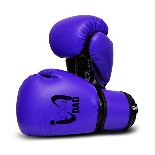 Ultimate - I Boxing Dad - Kids Boxing Gloves MMA Boxing Muay Thai Bag Work - color: Blue, size: 6 Oz