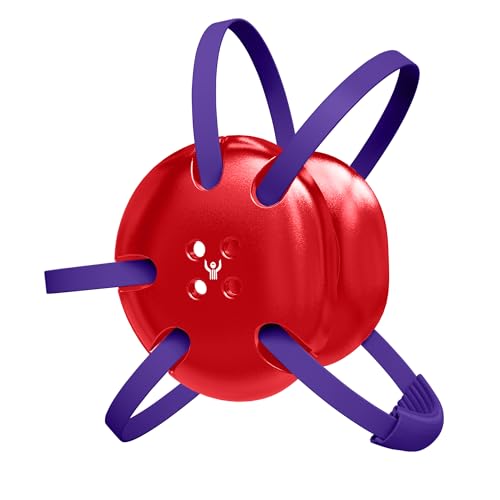 Great Call Athletics | Wrestling Classic Headgear | Earguard Adult Grappling Head Gear | Adjustable Ear Guards Purple Straps - style: Varsity Red w/ Purple Straps