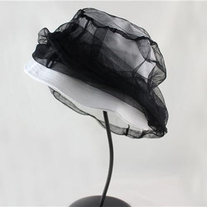 Practical Head Covers with Fine Density Mesh Antibug Head Net for Women Men Unisex Hiking Camping Fishing Accessories Gnat - color: B