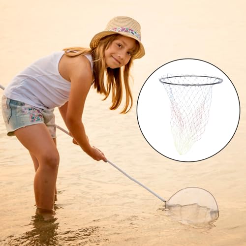 Alipis Fishing Catching Net Replacement Head 40cm Stainless Steel Sturdy Mesh Basket Portable Fishing Tool for Outdoor Fish Landing and Catching