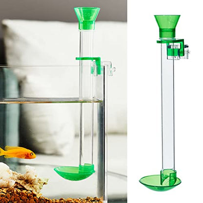 Fish Shrimp Feeder Clear Acrylic Shrimp Feeding Tube with Dish Clip to Aquarium Feeders for Fish 6 Size - size: 15CM